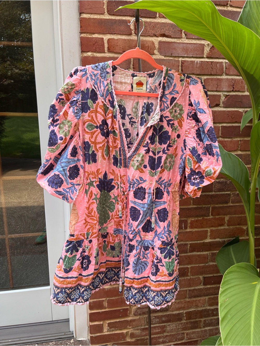 FARM Rio Seashell Cotton Mini Dress - Picture 8 of 16